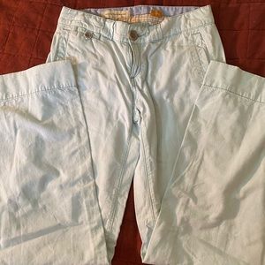 Light blue linen feel pants